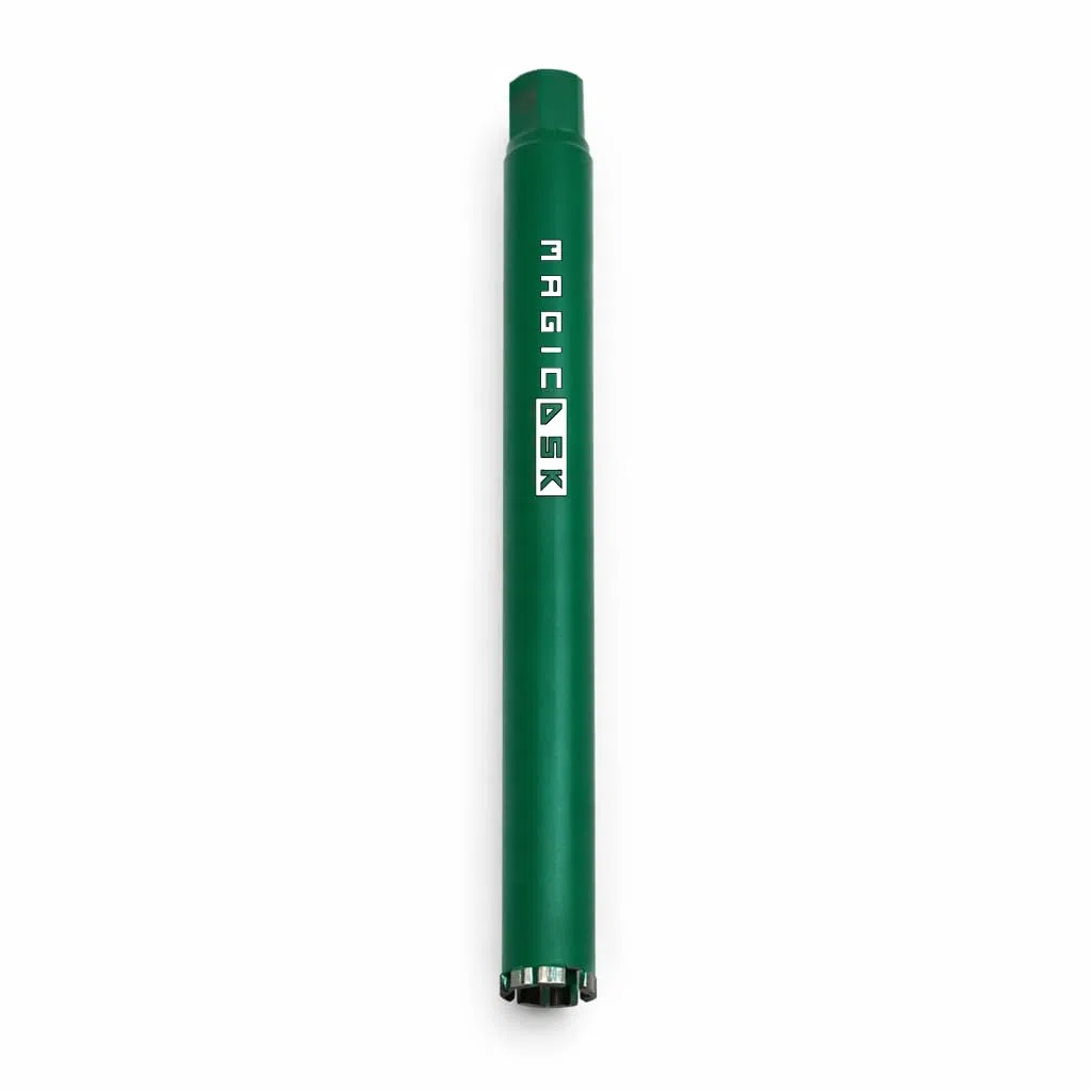 MagicDSK FT52450 Punta per trapano diamantata, Corona Diamantata Professionale, Diametro 52 mm, Lunghezza 450 mm, Attacco UNC 1 1/4 -Carotaggio Cemento Armato, Pietra e Laterizi – Uso Secco/Acqua