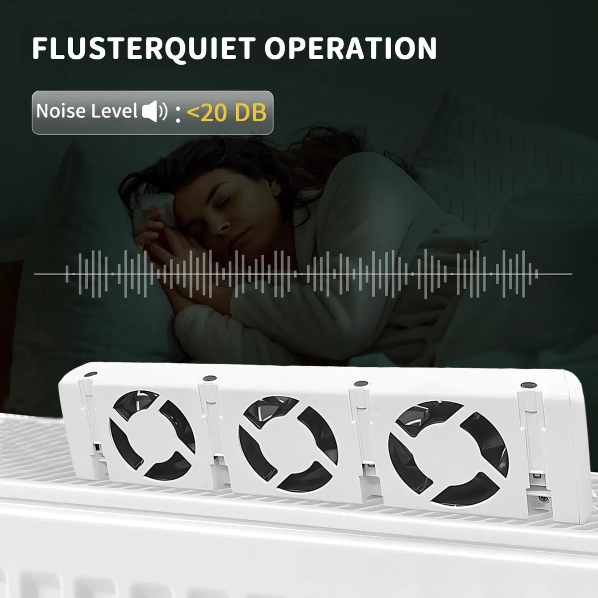 Ventilatore Per Termosifone, Set Mono Di Ventole Per Radiatori, Ventole Per Termosifoni, Booster Di Riscaldamento Di Lunga Durata, Per Risparmiare Energia E Costi Di Riscaldamento (Set Mono)