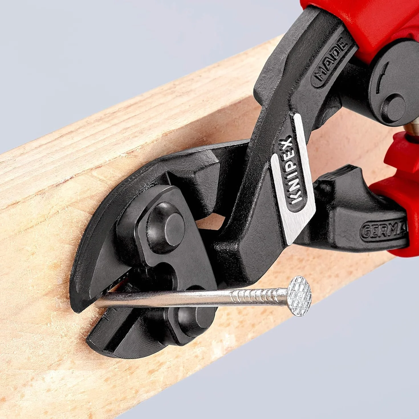 KNIPEX CoBolt Tronchese a doppia leva rivestiti in materiale bicomponente, forma affusolata, con anello di fissaggio, 71 22 200 T
