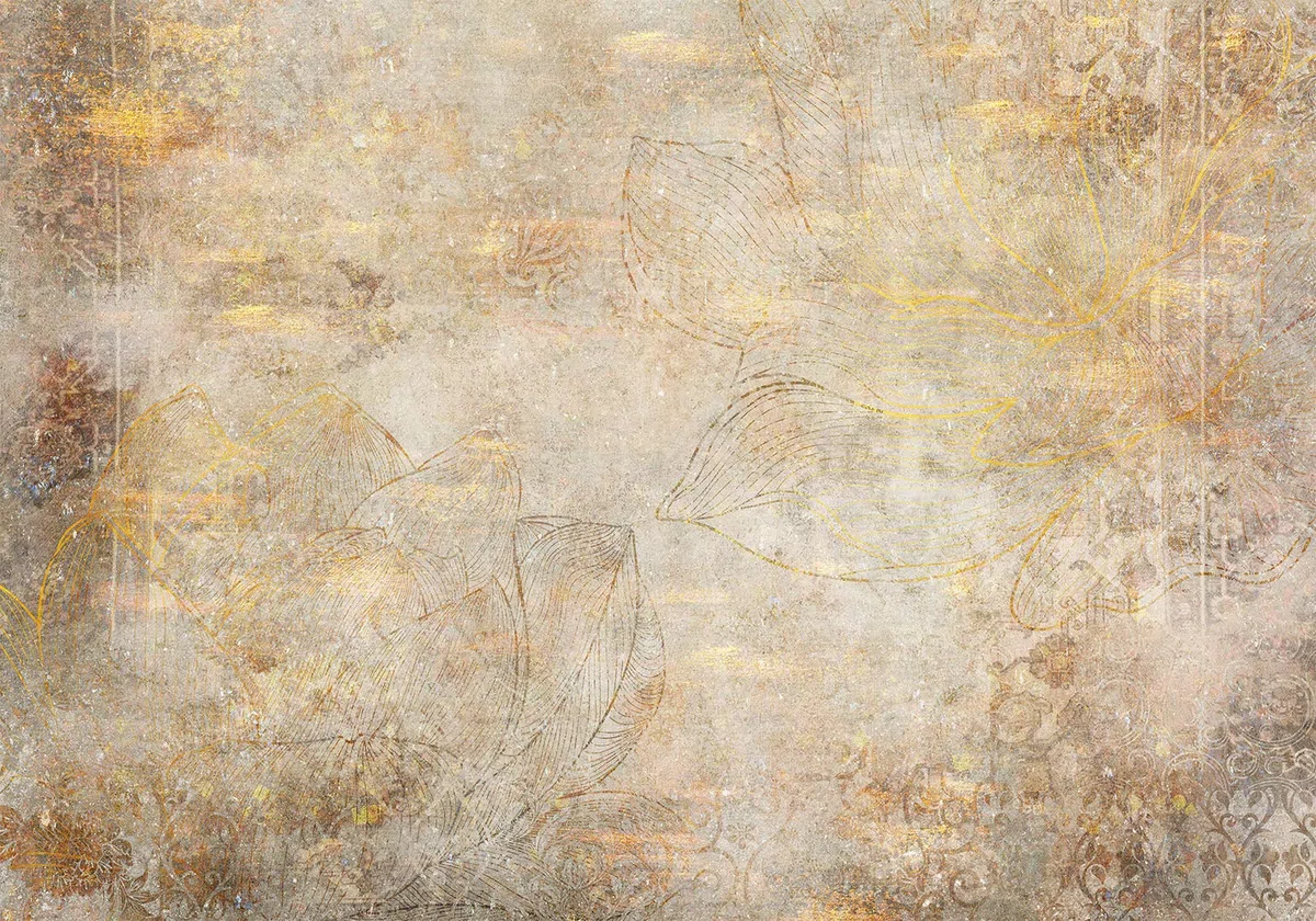 murando - Carta da Parati Adesiva Astratto 343x256 cm Fotomurali Adesivi Murali Rivestimento Parete Moderna per Pareti Adesiva Muro Decorativo Fotomurale Soggiorno Fiori Ornamento
