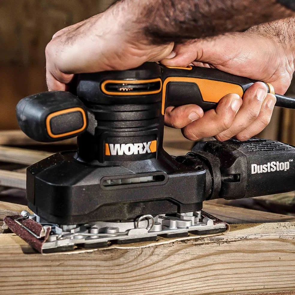 Worx WX641 Levigatrice Orbitale, 250 W, 220 V, Nero