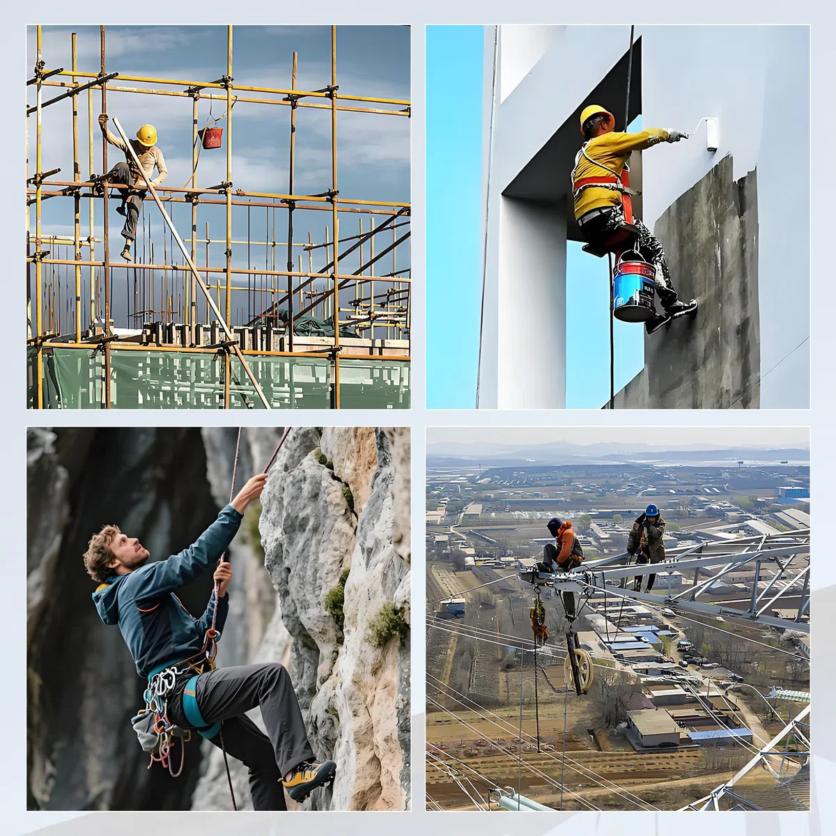 Imbracatura di Sicurezza Anticaduta Tetto, 150kg Dispositivo Anticaduta Retrattile Certificato 3-20m, Dispositivo Retrattile di Sicurezza Anticaduta per Tetto e Lavoro Aereo (Giallo,10 Metri)