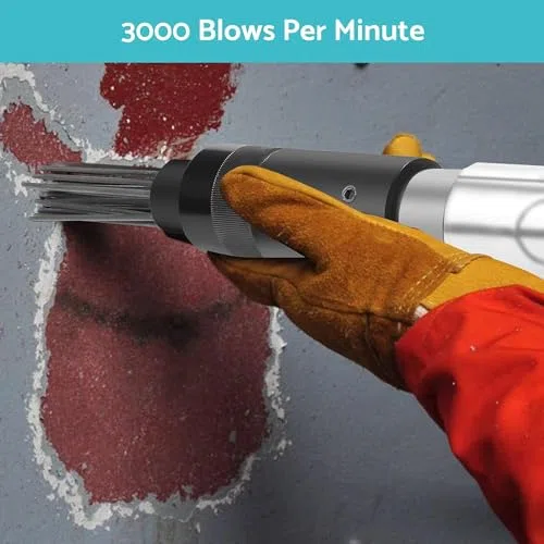 Pistola per rimozione della ruggine pneumatica a 19 Aghi, Scaler, Impugnatura a Pistola, Scorie di Strumento di rimozione della corrosione per Officina, Fai Te, saldatori, specialisti