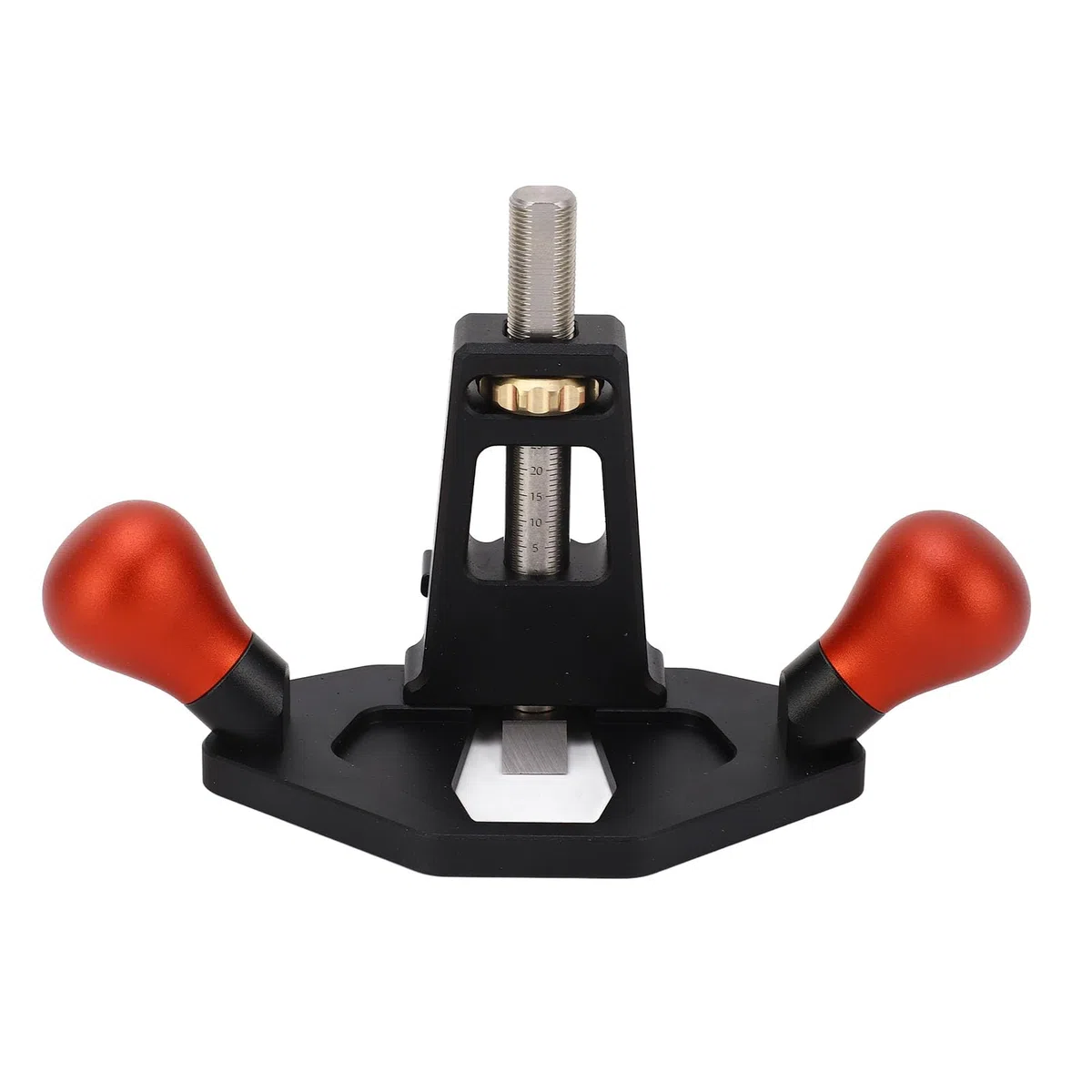 Pialla a Mano per Lavorazione del Legno, Strumento di Rifilatura di Precisione Leggero, Router Plane Manuale per Rifinitura Legno in Lega di Alluminio, Acciaio Inossidabile e Ottone