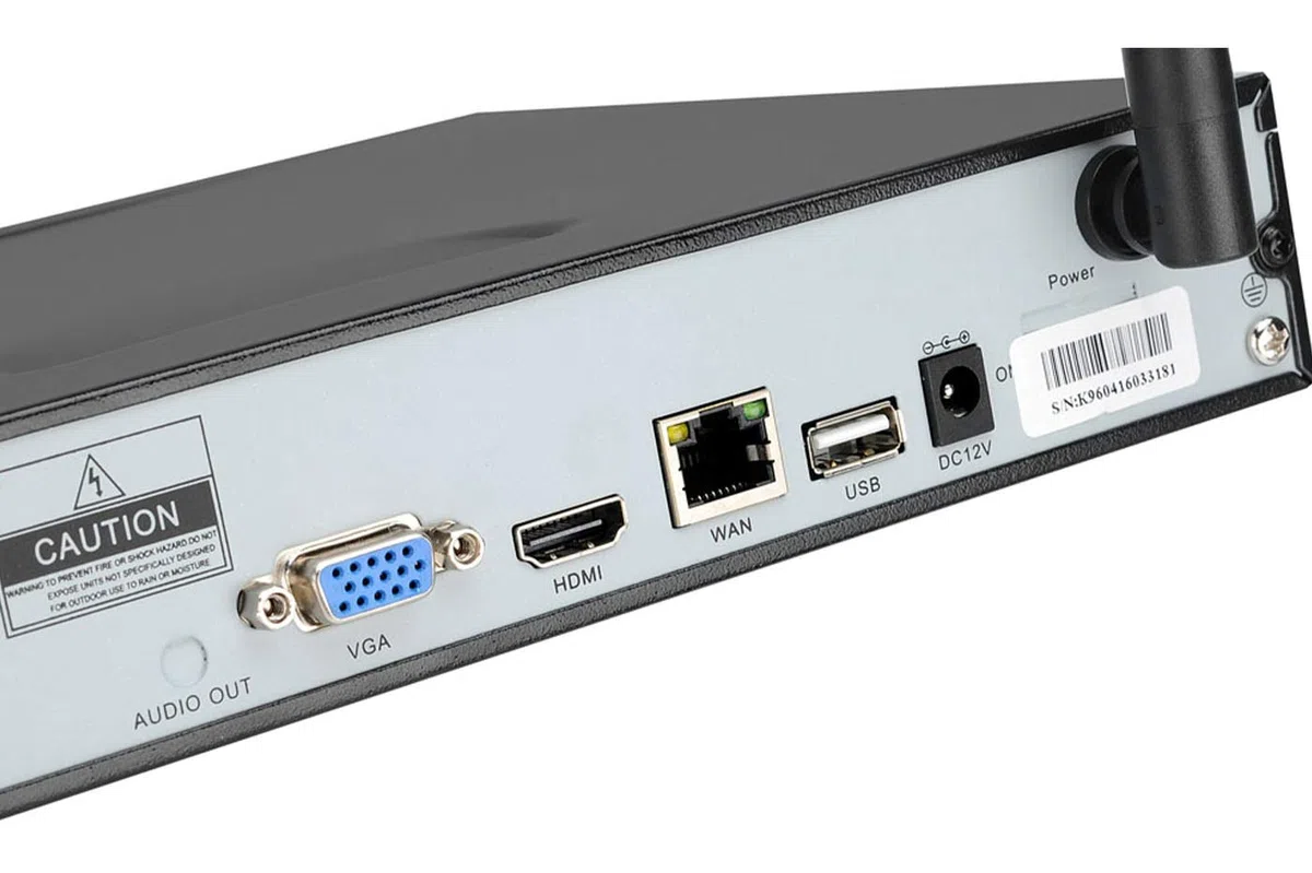 Kit NVR videosorveglianza 4 telecamere 3 LED 4 canali wireless full HD WiFi IP