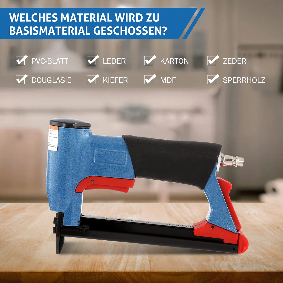 Pistola elettrica per unghie, pistola pneumatica Dyna-Living, pistola pneumatica, pistola ad aria compressa, pistola elettrica Brad Nailer, lavorazione del legno, progetti fai da te