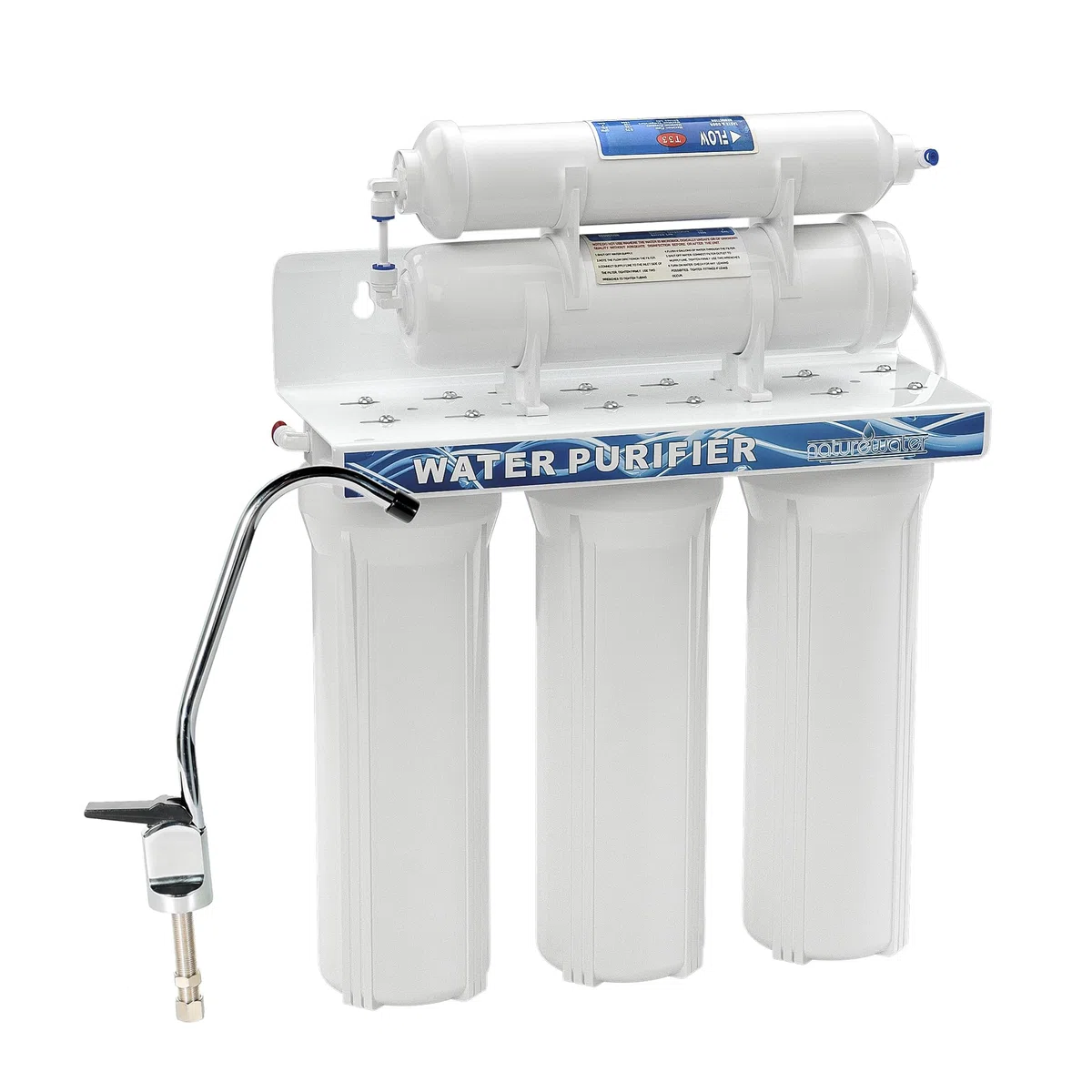 Naturewater Filtro dell'acqua a 5 livelli NW-PR305, con cartucce filtranti da 254 mm, con rubinetto