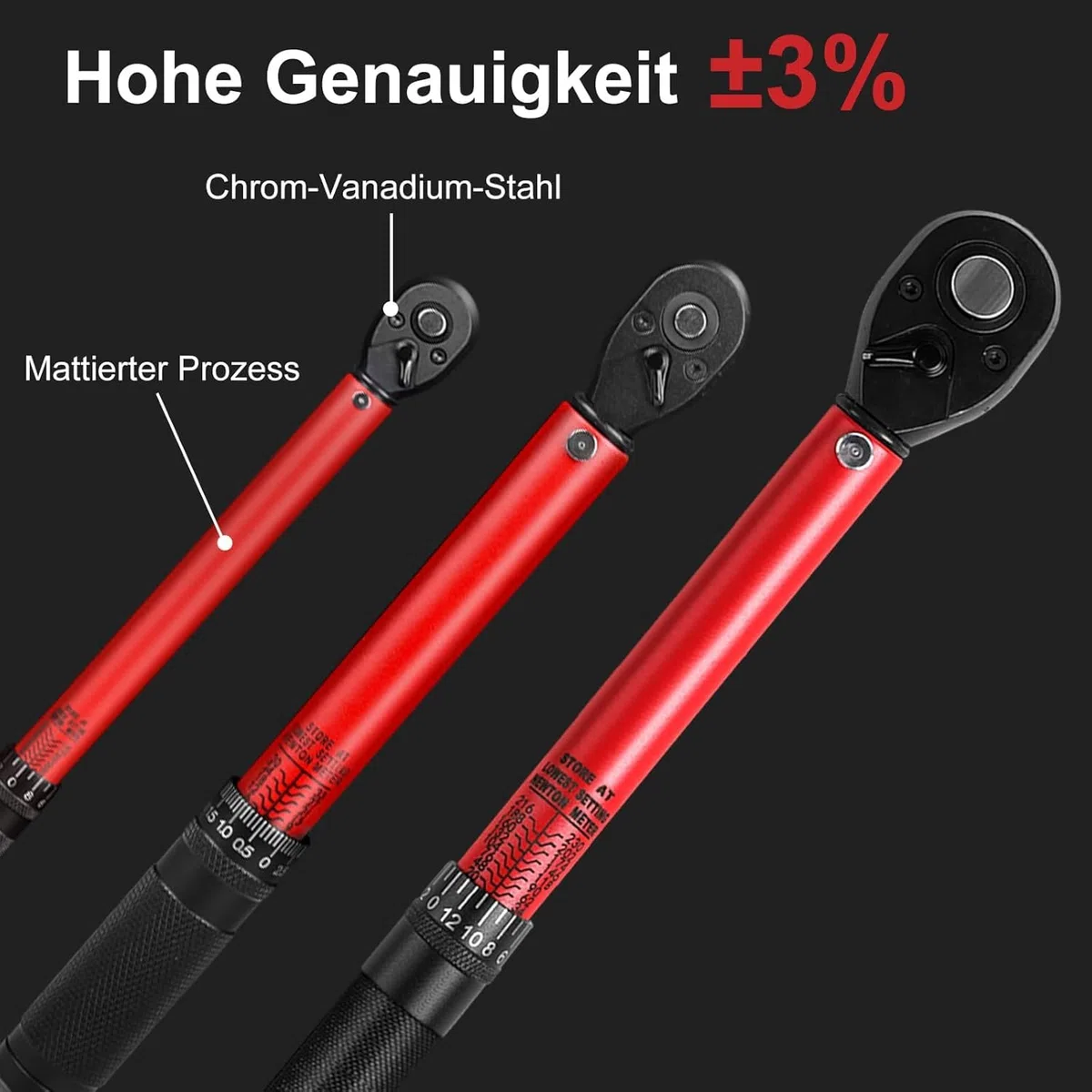 Set Chiavi Dinamometriche 33 Pezzi – 1/4" 3/8" 1/2", 2-230 Nm, Acciaio Cr-V, Precisione ±3%, 72 Denti, Doppia Scala – Incl. Adattatori, Dadi, Prolunghe – per Auto, Moto, Bici, Camion