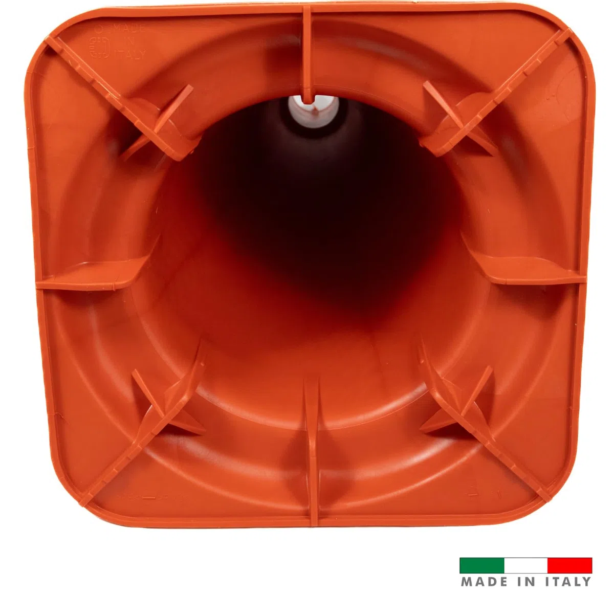 Coni Stradali Segnaletici 50 Cm Riflettenti Set da 10 Spartitraffico Traffico Made In Italy Arancione e Bianco Plastica Resistente Delimitatori Cono Parcheggi Cantieri Sicurezza