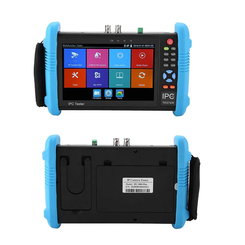 IP CCTV Tester Monitor, TVI CVI AHD CCTV Tester per l'installazione di telecamere di Sicurezza per Creare Report di Test(IPC-9800-Plus, Regolamenti Europei)