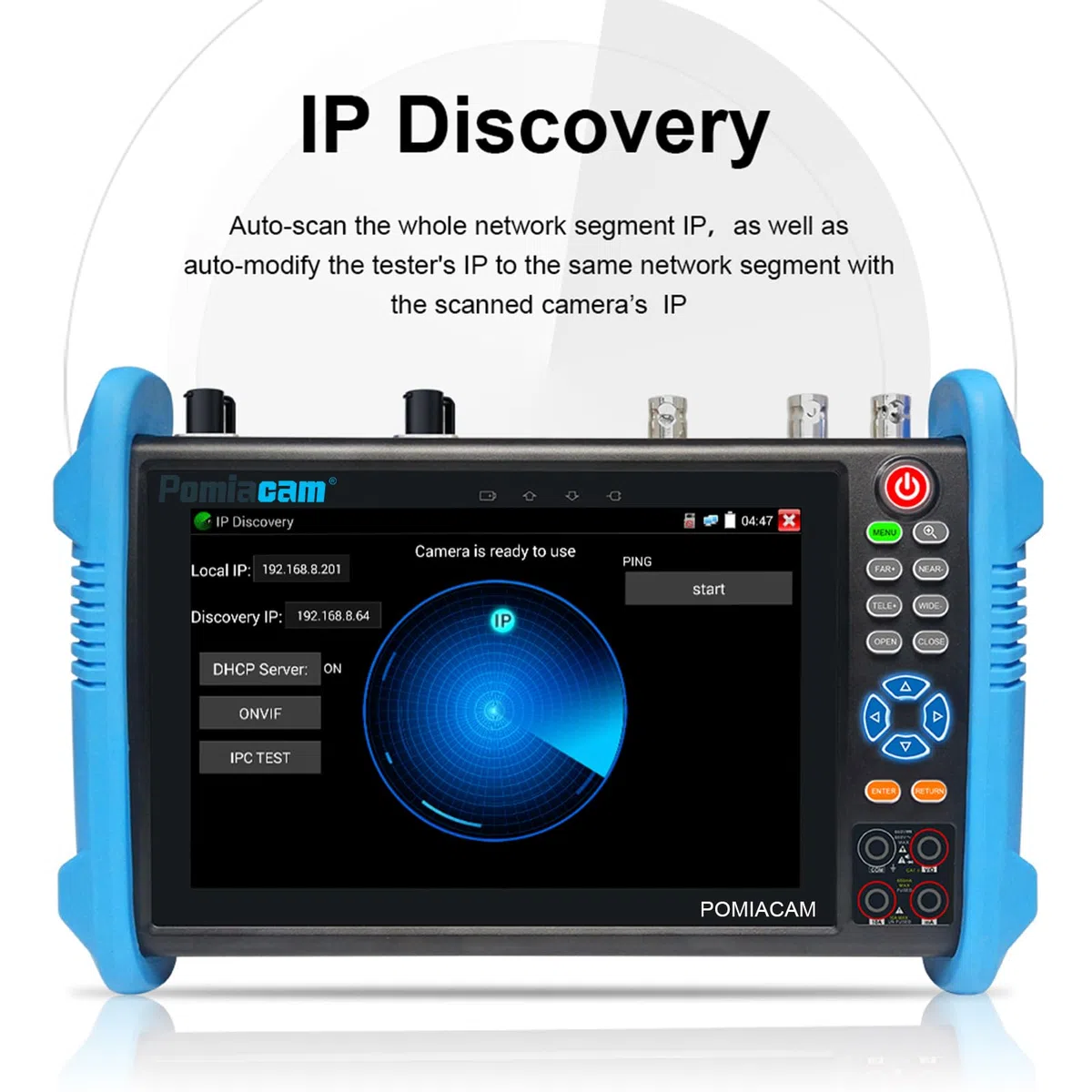 Strumento ditest per telecamera IP IPC-9800MOVTADHS Plus Tester analogico multifunzionale per telecamera IP Monitor touchscreen IPS da 7'' 8MP SDI TVI AHD CVI TDR OPM VFL Telecamera POE WIFI CCTV HDMI
