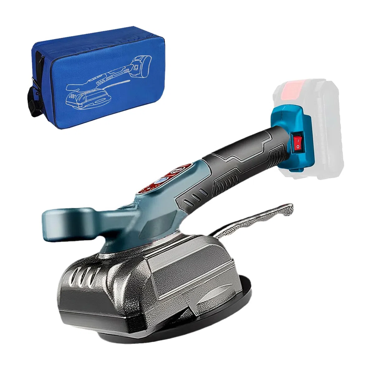 Macchina per Piastrellista per Makita 18V, Vibratore Elettrico per Piastrelle Con 4,7 x 4,7 Regolabile Capacità di Carico 100kg Macchina per Piastrellista Adatta per Piastrelle da 39 Pollici (senza