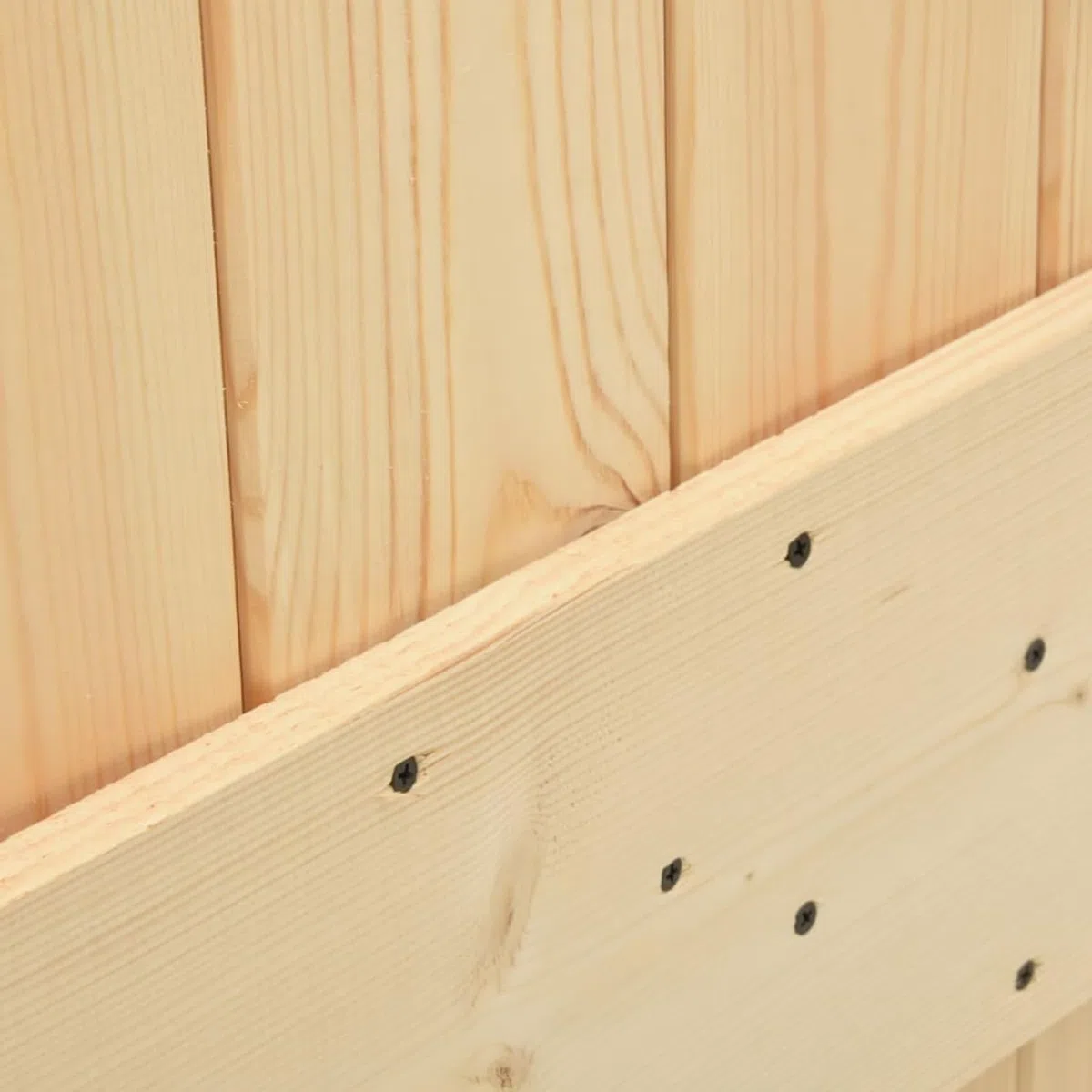 Homgoday Porta Scorrevole in Legno, Ingresso Casa, Bagno, Soggiorno, Porta Stalla, 90 x 210 cm, Legno Massello di Pino