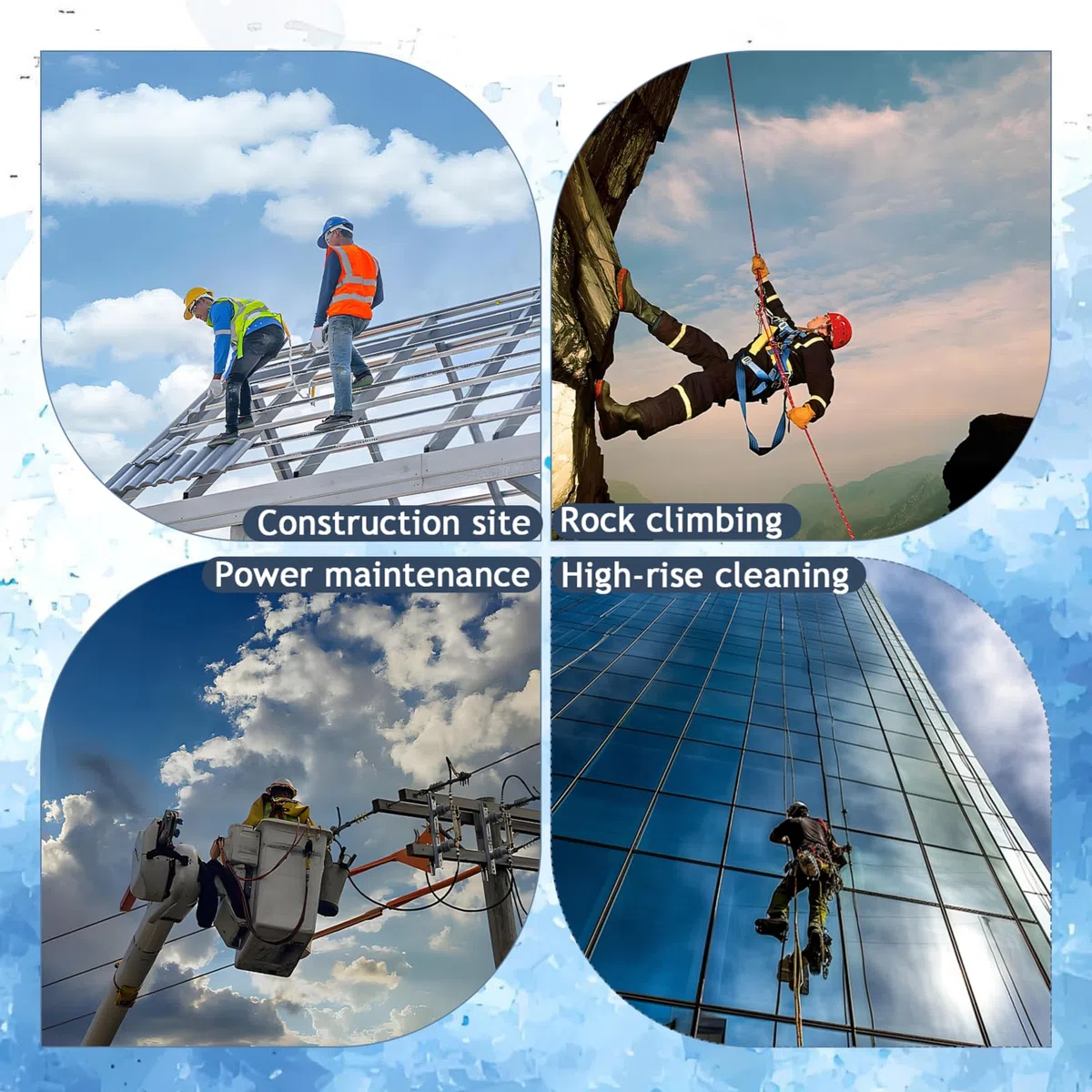 Dispositivo Anticaduta Retrattile Certificato 10m, Imbracatura di Sicurezza Anticaduta Tetto con Gancio Rotante, 150kg Dispositivo Sicurezza Anticaduta Tetto/Lavoro Aereo(Verde,10m)