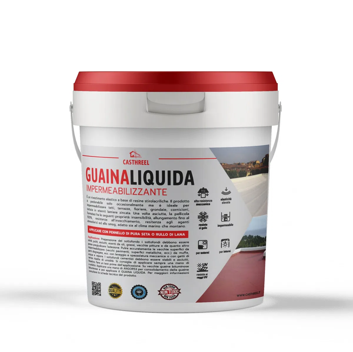 GUAINA LIQUIDA IMPERMEABILIZZANTE 5-20KG (20KG, BIANCO)
