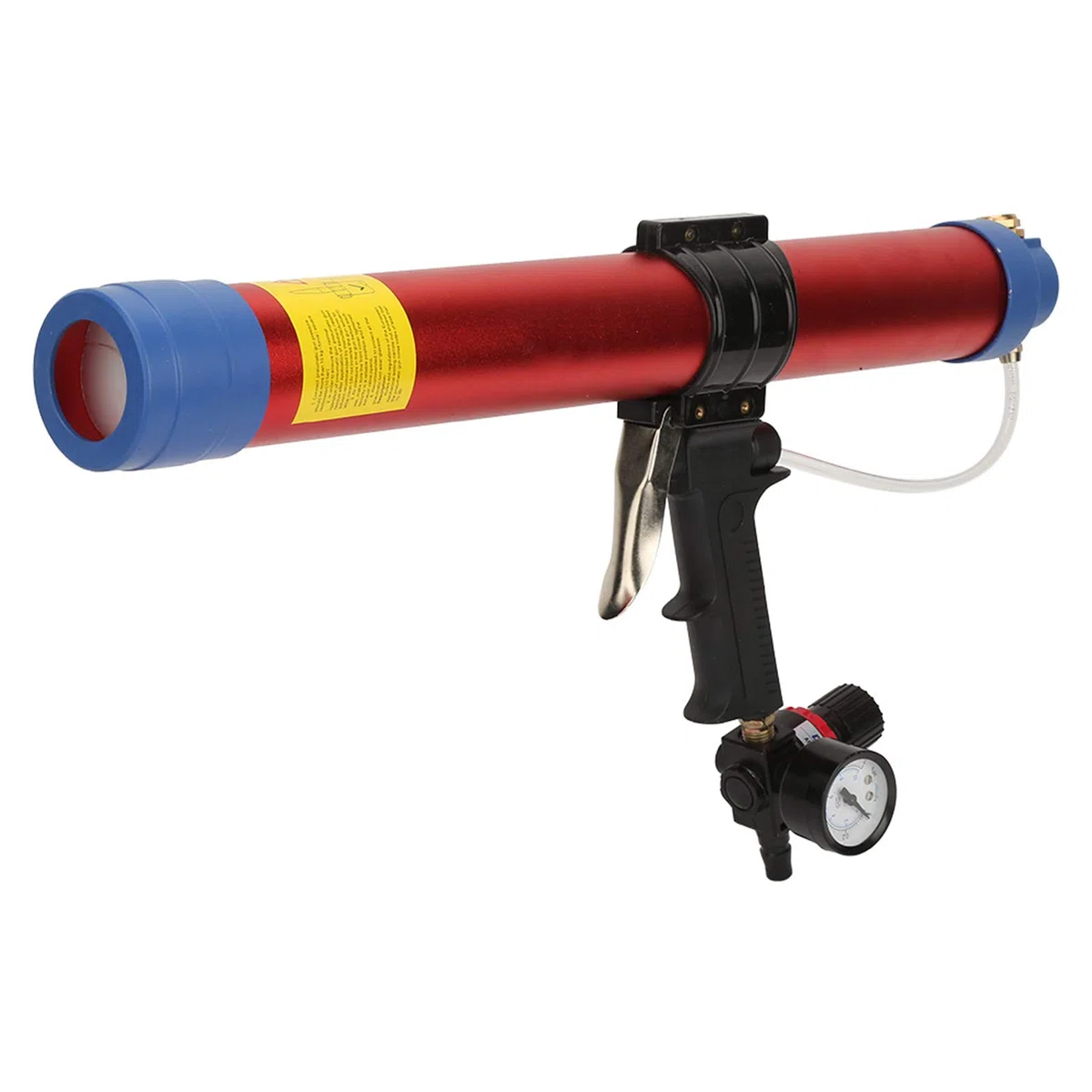 AUTO Pistola a colla pneumatica morbida, pistola a colla pneumatica con indicatore di velocità per la decorazione architettonica (600 ml) cessoria pistola mastic+pistola masticatrice