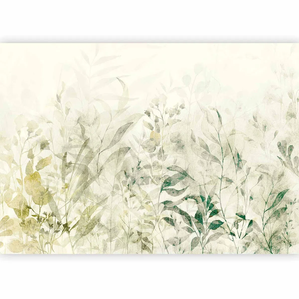 murando - Carta da Parati Adesiva Fogliame 294x210 cm Fotomurali Adesivi Murali Rivestimento Parete Moderna per Pareti Adesiva Muro Decorativo Fotomurale Natura Botanico Impianti Prato beige