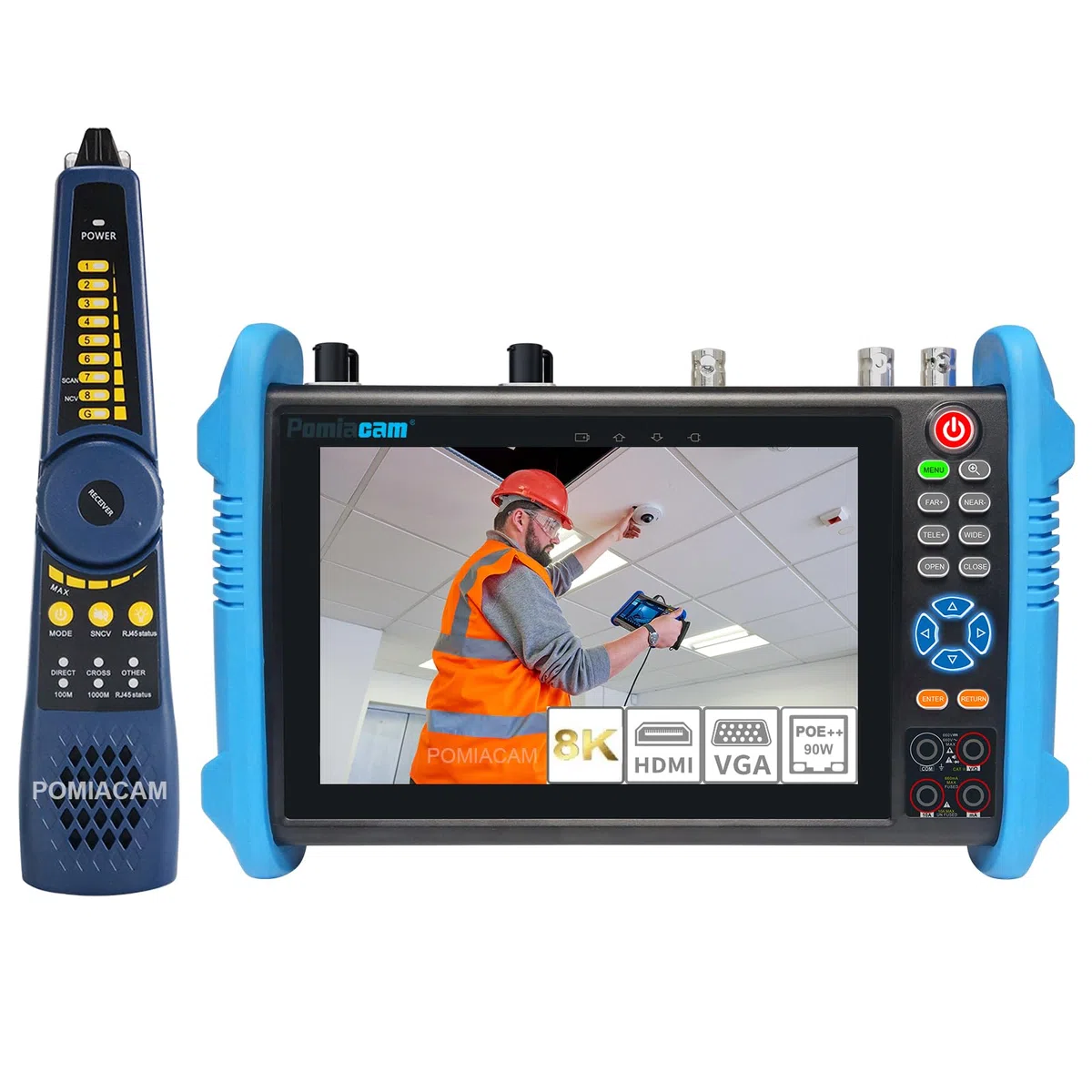 Strumento ditest per telecamera IP IPC-9800MOVTADHS Plus Tester analogico multifunzionale per telecamera IP Monitor touchscreen IPS da 7'' 8MP SDI TVI AHD CVI TDR OPM VFL Telecamera POE WIFI CCTV HDMI