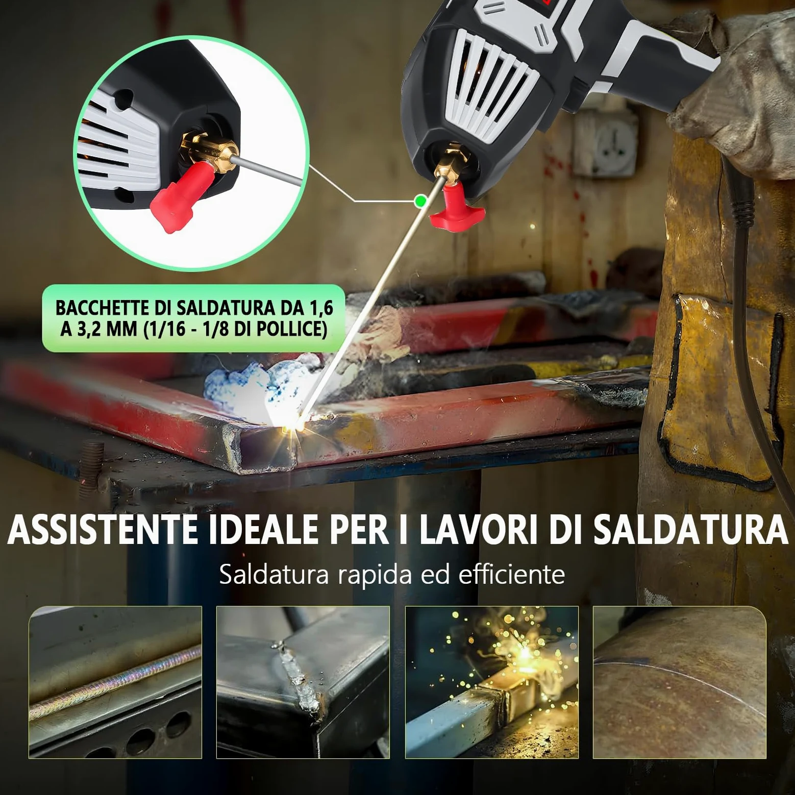 Saldatrice portatile per elettrodi a mano, saldatrice ad arco, 220V/3000W, saldatrice portatile Arc con inverter IGBT, corrente di uscita 20–200A