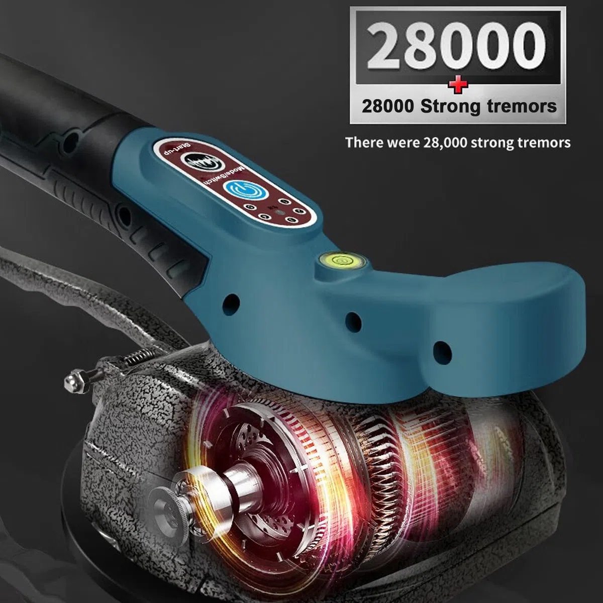 Macchina per Piastrellista per Makita 18V, Vibratore Elettrico per Piastrelle Con 4,7 x 4,7 Regolabile Capacità di Carico 100kg Macchina per Piastrellista Adatta per Piastrelle da 39 Pollici (senza